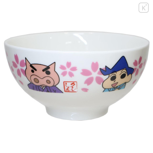 Japan Crayon Shin-chan Rice Bowl - Shinnosuke Nohara : Sakura Cherry Blossom Friends - 3