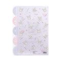 Japan Sanrio 5 Pockets A4 Clear File - Kuromi : Onesie Tiger - 2
