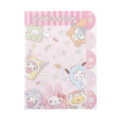 Japan Sanrio 5 Pockets A4 Clear File - Characters Onesie - 1