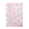 Japan Sanrio 5 Pockets A4 Clear File - Characters Onesie - 2