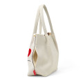 Japan Sanrio Rootote Deli Tote Bag - Hello Kitty : Sparkling Face Ivory - 2