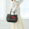Japan Sanrio Rootote Deli Tote Bag - Hello Kitty : Sparkling Face Ivory - 5