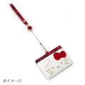 Japan Sanrio Pass Case Card Holder & Reel - Sugarbunnies : Shirousa Face Pink - 4