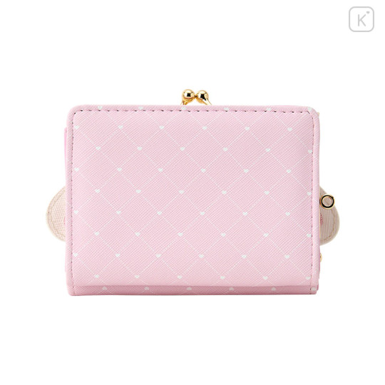 Japan Sanrio Clasp Trifold Wallet - Sugarbunnies : Shirousa Pink - 2
