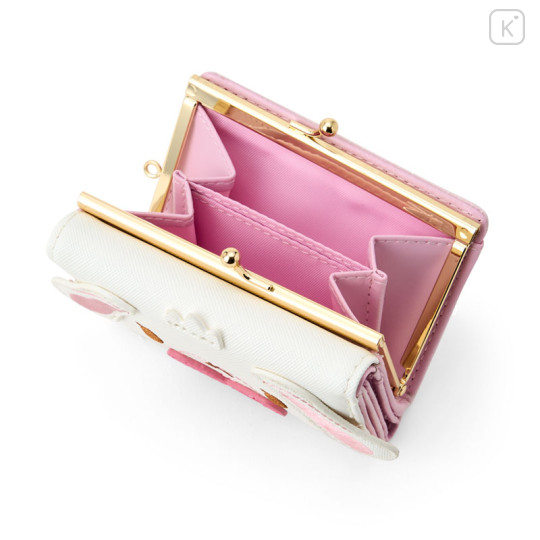 Japan Sanrio Clasp Trifold Wallet - Sugarbunnies : Shirousa Pink - 3