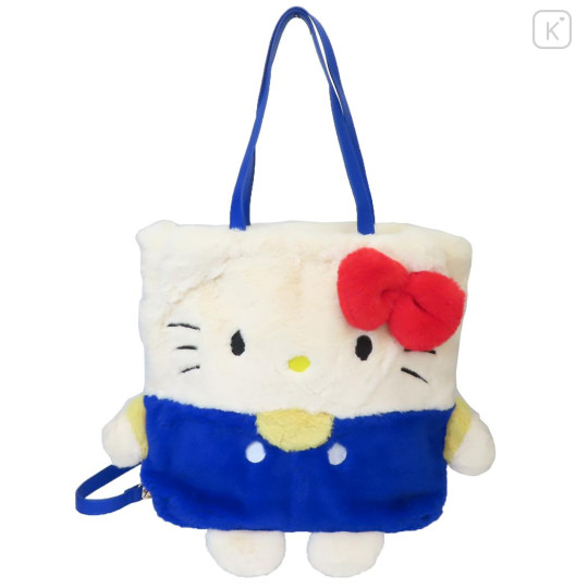 Japan Sanrio Rootote 2way Tall Backpack & Tote Bag - Hello Kitty : Fluffy Cryptid - 1