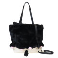 Japan Sanrio Rootote 2way Tall Backpack & Tote Bag - Kuromi : Fluffy Cryptid - 2