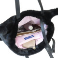 Japan Sanrio Rootote 2way Tall Backpack & Tote Bag - Kuromi : Fluffy Cryptid - 3