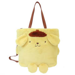 Japan Sanrio Rootote 2way Tall Backpack & Tote Bag - Pompompurin : Fluffy Cryptid