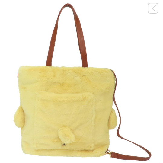 Japan Sanrio Rootote 2way Tall Backpack & Tote Bag - Pompompurin : Fluffy Cryptid - 2