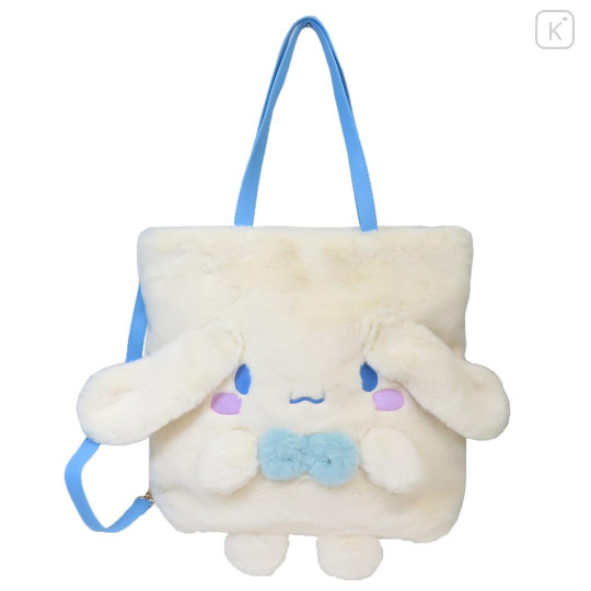 Japan Sanrio Rootote 2way Tall Backpack & Tote Bag - Cinnamoroll : Fluffy Cryptid - 1