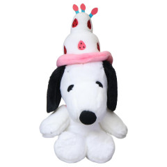 Japan Peanuts Plush Toy (S) - Snoopy : 75th Anniversary Cake Hat