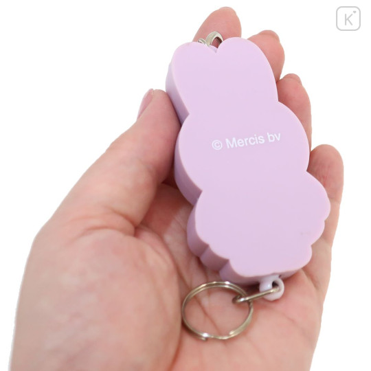 Japan Miffy Rubber Reel Keychain - Miffy : Orange Dress Light Purple - 2