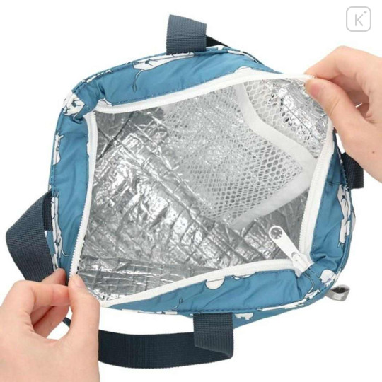 Japan Moomin Insulated Cooler Lunch Bag - Moomintroll : Turquoise - 3