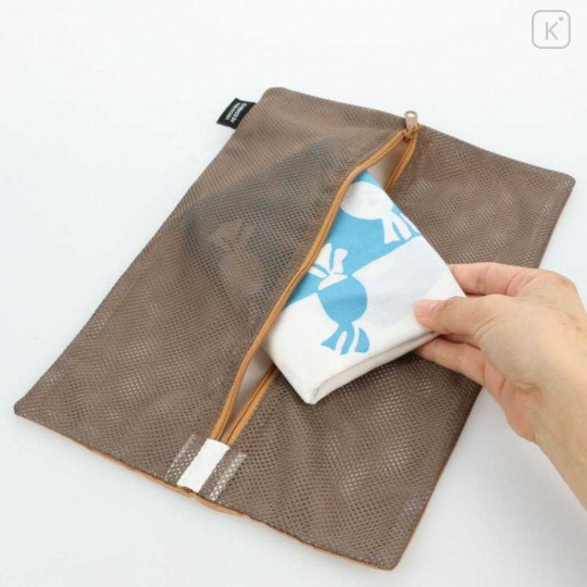 Japan Miffy Flat Mesh Pouch - Boris : Face - 3