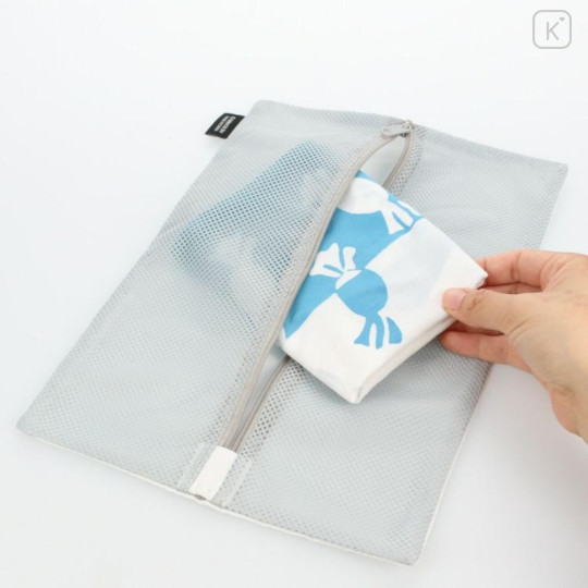 Japan Miffy Flat Mesh Pouch - Miffy : Face - 3