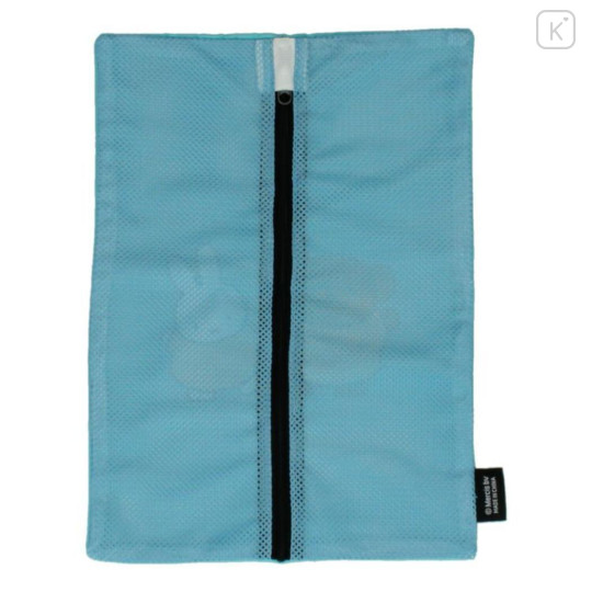 Japan Miffy Flat Mesh Pouch - Boris & Miffy : Turquoise - 2
