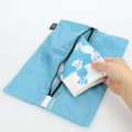 Japan Miffy Flat Mesh Pouch - Boris & Miffy : Turquoise - 3