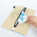 Japan Miffy Flat Mesh Pouch - Miffy : Blue Washing - 3