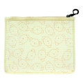 Japan Miffy Clear Flat Pouch - Boris : Face Light Yellow - 2