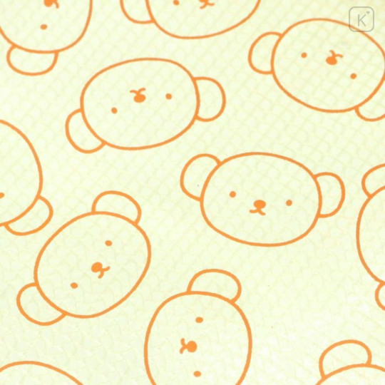 Japan Miffy Clear Flat Pouch - Boris : Face Light Yellow - 3