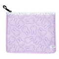 Japan Miffy Clear Flat Pouch - Miffy : Face Light Purple - 1