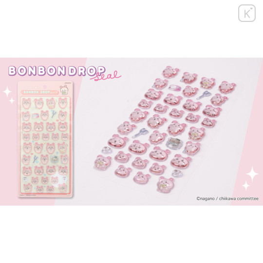 Japan Chiikawa Bonbon Drop Seal 3D Sticker - Furuhonya Kani-chan - 2