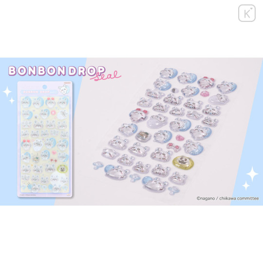 Japan Chiikawa Bonbon Drop Seal 3D Sticker - Momonga - 2