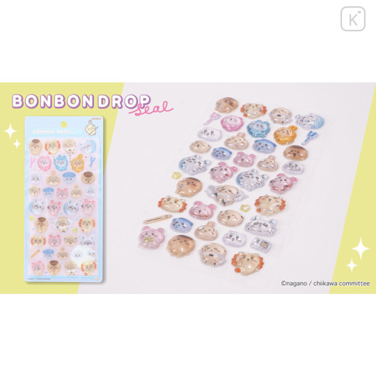 Japan Chiikawa Bonbon Drop Seal 3D Sticker - Chiikawa : Pose - 2