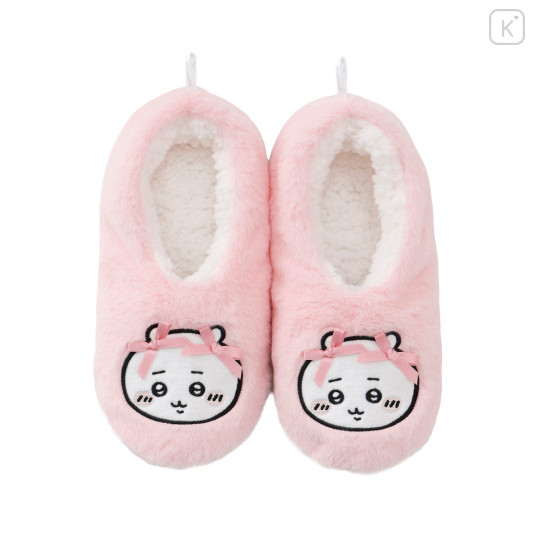 Japan Chiikawa Fluffy Room Slippers - Chiikawa : Ribbon - 1