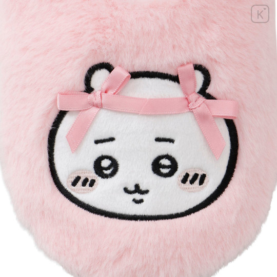 Japan Chiikawa Fluffy Room Slippers - Chiikawa : Ribbon - 4