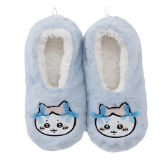 Japan Chiikawa Fluffy Room Slippers - Hachiware : Ribbon