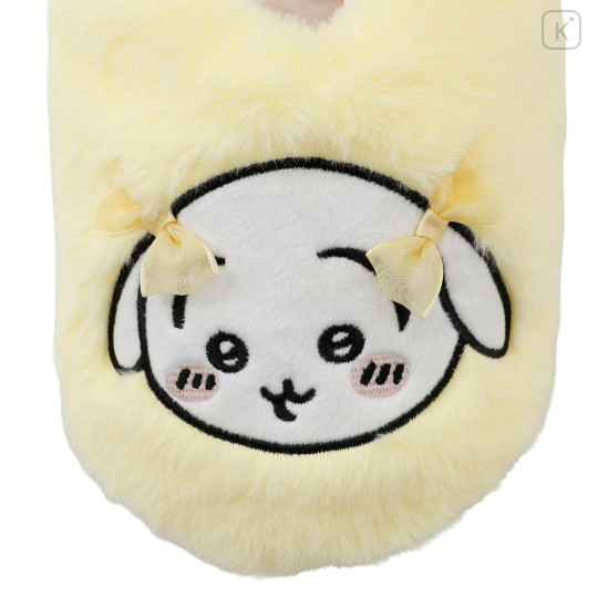Japan Chiikawa Fluffy Room Slippers - Usagi : Ribbon - 4
