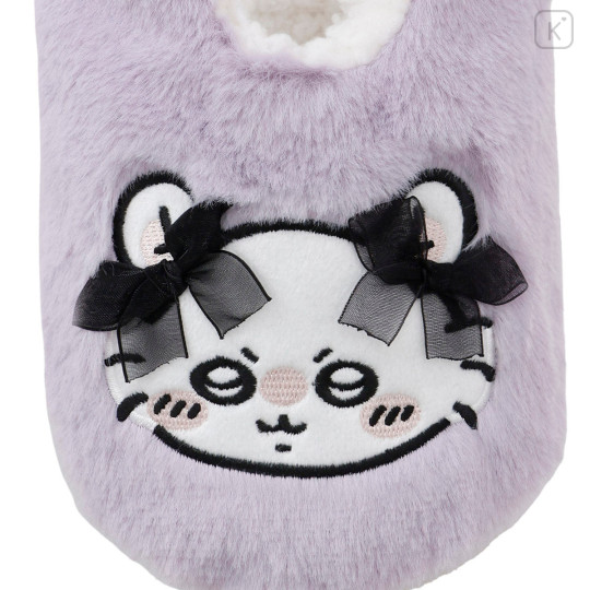 Japan Chiikawa Fluffy Room Slippers - Momonga : Ribbon - 4