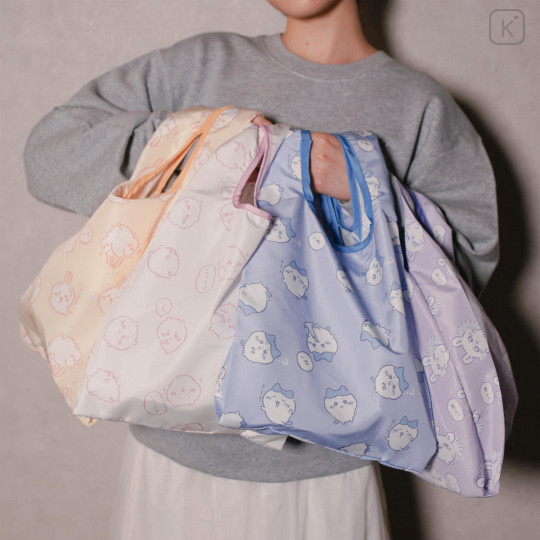 Japan Chiikawa Eco Shopping Bag (S) - Furuhonya Kani-chan : Light Blue - 3