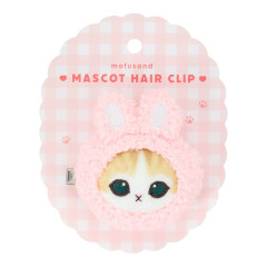 Japan Mofusand Mascot Hair Clip - Rabbit Cat Nyan