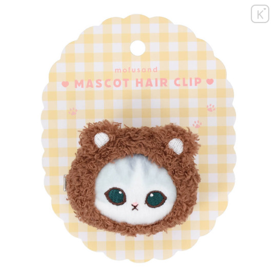Japan Mofusand Mascot Hair Clip - Bear Cat Nyan - 1