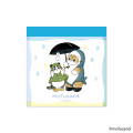 Japan Mofusand Square Memo Pad - Shark Cat Nyan Good Friendship Day Frog Raincoat - 1