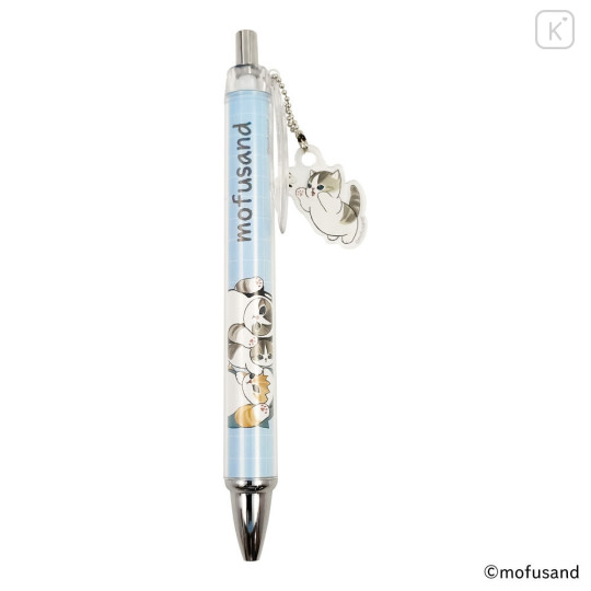 Japan Mofusand Ballpoint Pen - Shark Cat Nyan Friends Blue - 1