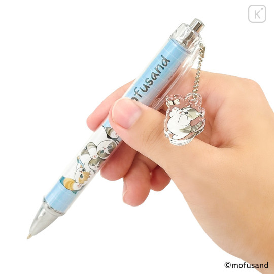 Japan Mofusand Ballpoint Pen - Shark Cat Nyan Friends Blue - 3