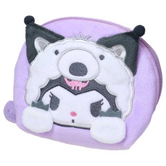 Japan Sanrio Round Cosmetic Pouch (S) - Kuromi : Cheers Banzai Series Anteater