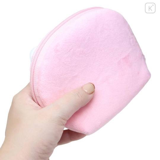 Japan Sanrio Round Cosmetic Pouch (S) - Hello Kitty : Cheers Banzai Series Red Panda - 2