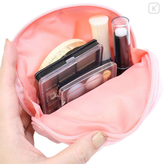 Japan Sanrio Round Cosmetic Pouch (S) - Hello Kitty : Cheers Banzai Series Red Panda - 3