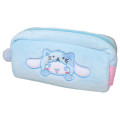 Japan Sanrio Twin Fluffy Plush Pen Case - Cinnamoroll : Cheers Banzai Series Cat - 1