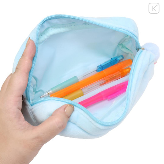 Japan Sanrio Twin Fluffy Plush Pen Case - Cinnamoroll : Cheers Banzai Series Cat - 3