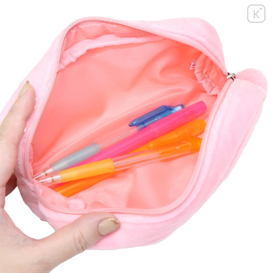 Japan Sanrio Twin Fluffy Plush Pen Case - Hello Kitty : Cheers Banzai Series Red Panda - 3