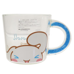 Japan Sanrio Heat-Resistant Glass Mug - Cinnamoroll : Excited