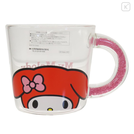 Japan Sanrio Heat-Resistant Glass Mug - My Melody : Face - 1