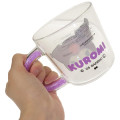 Japan Sanrio Heat-Resistant Glass Mug - Kuromi : Face - 2
