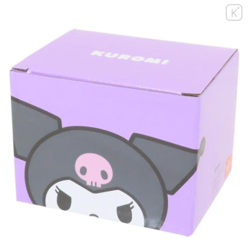 Japan Sanrio Heat-Resistant Glass Mug - Kuromi : Face - 4